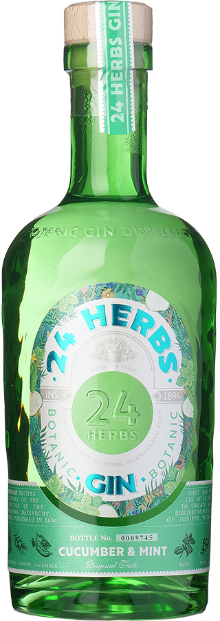 Billede af Gin - 24 Herbs Cucumber & Lime