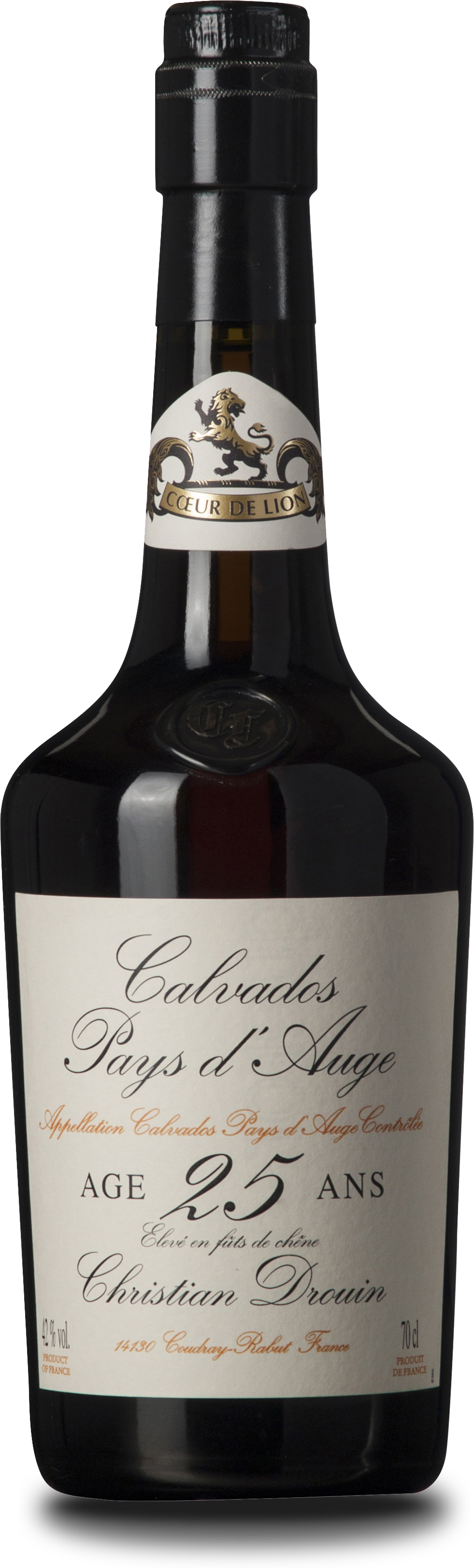 Drouin Calvados 25 Years 40%, Pays dÂ´Auge, 70 cl