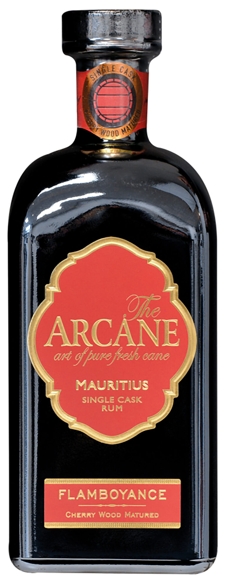 - ARCANE FLAMBOYANCE 40% Single Cask Mauritius Island Rum Spiribam SAS Wood box