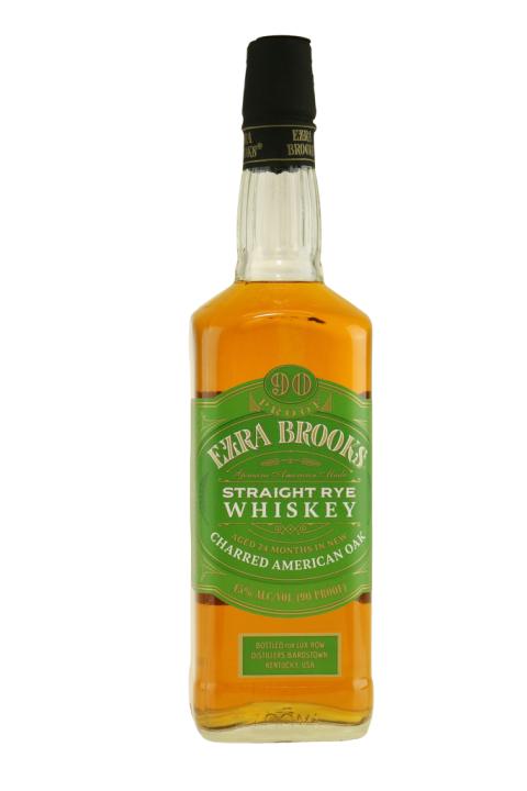 - Ezra Brooks Straight Rye Whiskey 45%