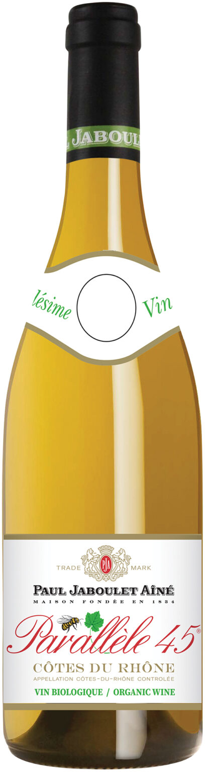 Se Hvidvin - Côtes du Rhône Blanc Øko parallèle 45 Paul Jaboulet Ainé hos Falkensten Vin