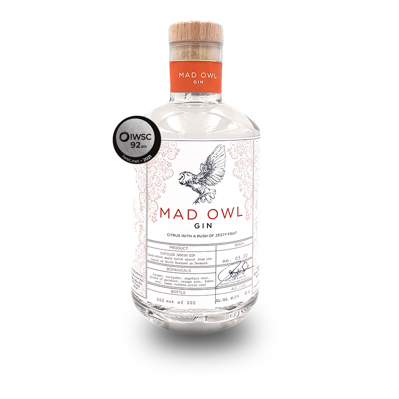 Mad Owl Gin Citrus 46%, 50 cl.