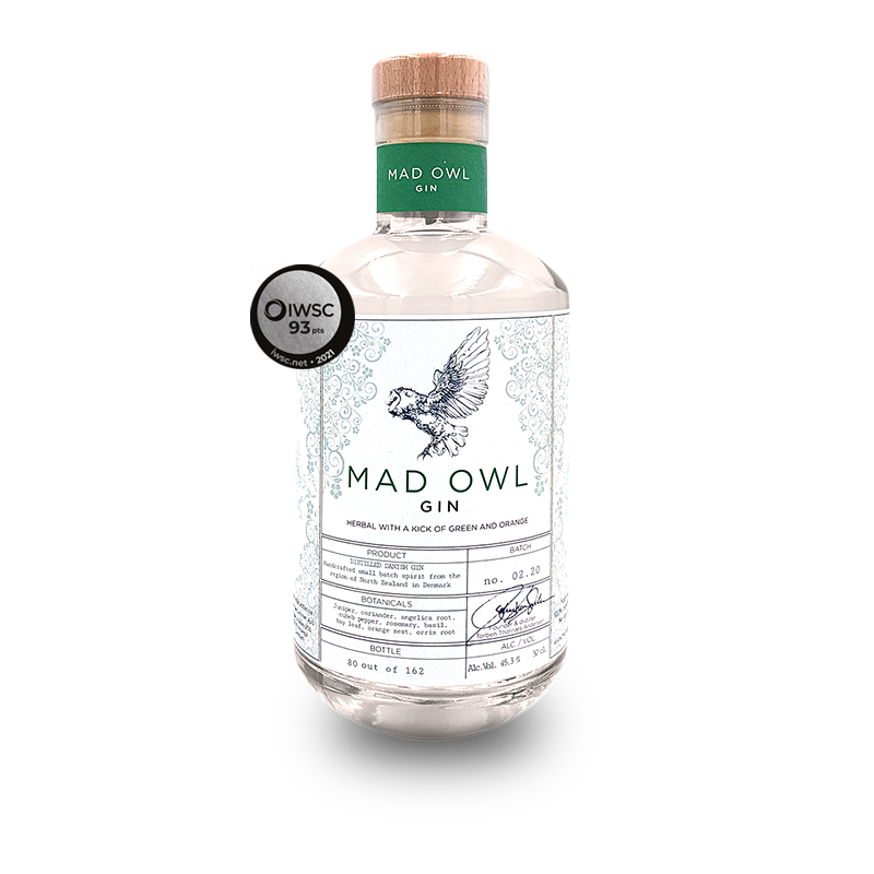  Mad Owl Gin Herbal 46%, 50 cl.