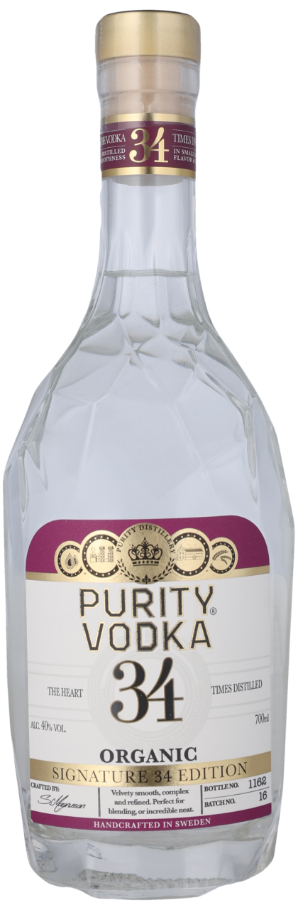 Purity Vodka 34 40% ØKO Vodka -  Vodka