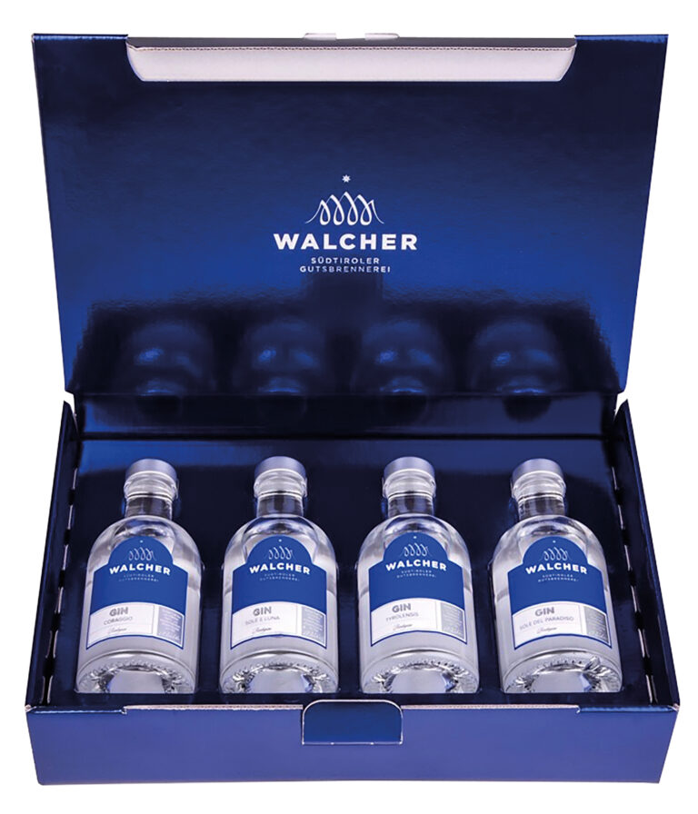 - WALCHER GIN GIFTBOX Walcher 4 fl. a 20 cl.