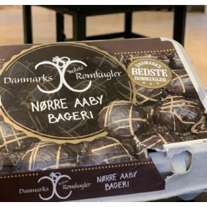 Prisvindende Romkugler! fra N�rre Aaby bageri - 15 stk. �ggebakke