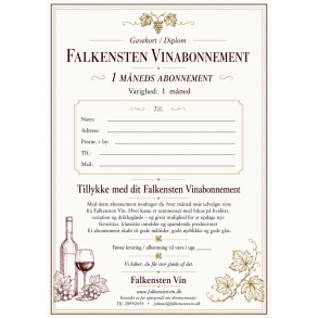 Falkensten Vinabonnement � 6 flasker 1 m�ned 