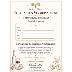 Falkensten Vinabonnement � 6 flasker i 3 m�neder