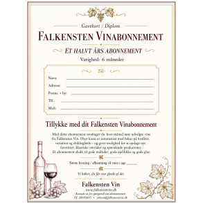 Falkensten Vinabonnement � 6 flasker i 6 m�neder