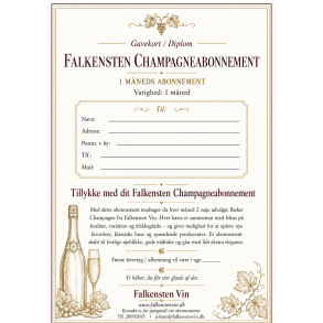 Falkensten Champagneabonnement - 1 m�ned