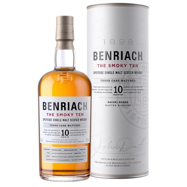 Benriach - The Smoky Ten 10 YO Speyside Single Malt Bourbon/Virgin Oak/Rum Casks
