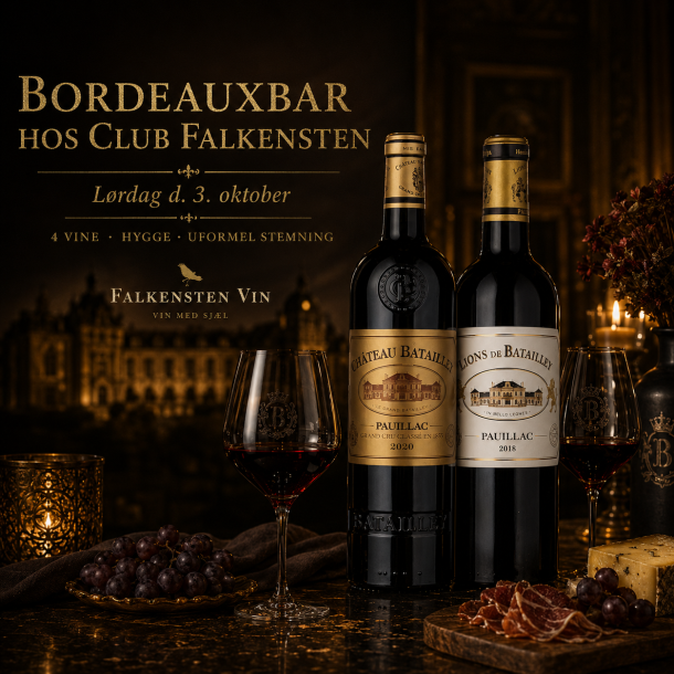 Bordeauxbar hos Club Falkensten - L�rdag d. 3. oktober kl. 19:00 - 21:00