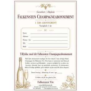 Falkensten Champagneabonnement - 1 �r