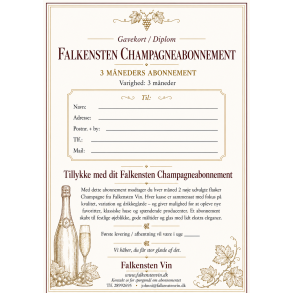 Falkensten Champagneabonnement - 3 m�neder
