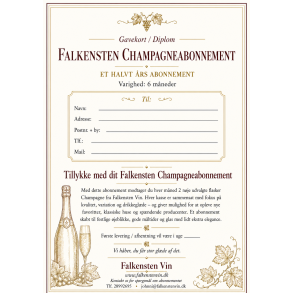 Falkensten Champagneabonnement - 6 m�neder