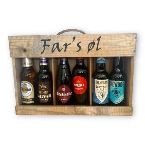 Fars dag! Gavetr�kasse Far�s �l 6x33 cl.