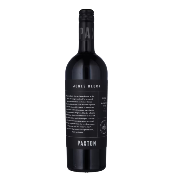 SHIRAZ JONES BLOCK BIO Mclaren Vale, Paxton Vineyards 2018