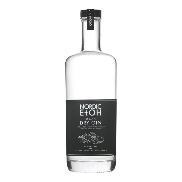 Nordic EtOH Organic Dry Gin Original Black 44%, 70 cl.