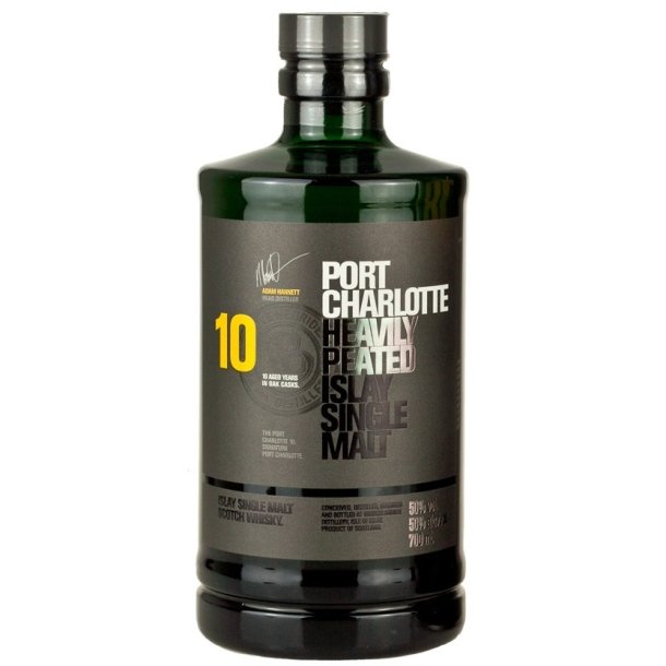 Port Charlotte Whisky 10 �r  70 cl  50 %
