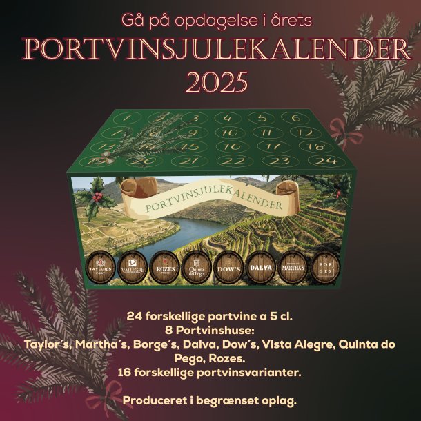 Portvinsjulekalender 2025 - Forhndsordre 