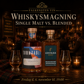 Whiskysmagning - Single Malt Vs. Blends - Fredag d. 6. november kl. 19:00