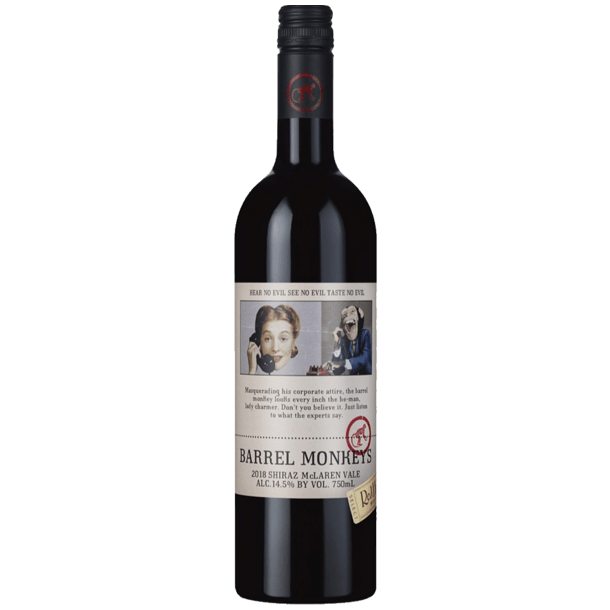 BARREL MONKEYS SHIRAZ - MCLAREN VALE  2022