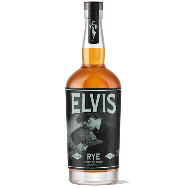 Elvis The King Straight Rye Whiskey 45% - 75 cl. - Forsalg! lander først om nogle uger.