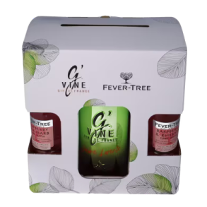 SHARE THE SPIRIT GIFTBOX 40% G Vine By Jaime Lorente gin, Fever Tree Maison Villevert gavekasse