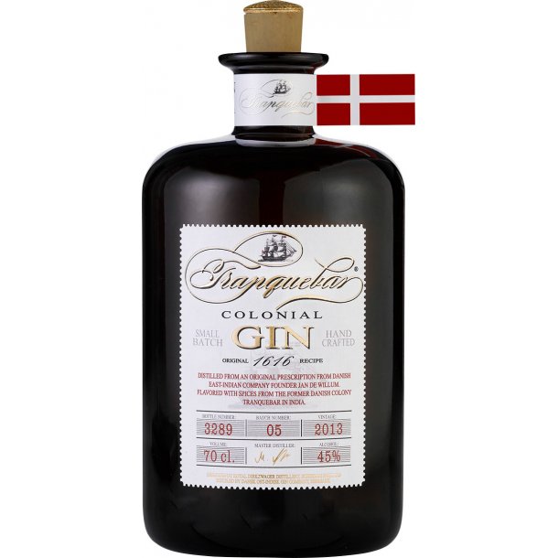 Tranquebar Colonial Dry Gin 45% - 70 c.