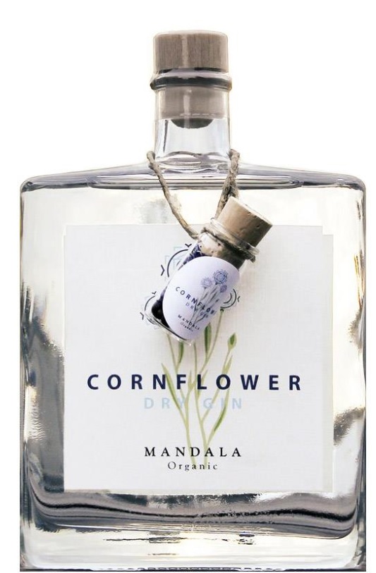 Cornflower Dry Gin Mandela Organic Dansk Gin 50 cl 40,4%