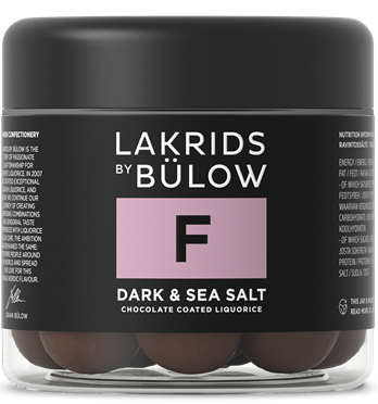 F Dark & Sea salt chokolate coated Liquorice 125.g Lakrids by Johan Bülow