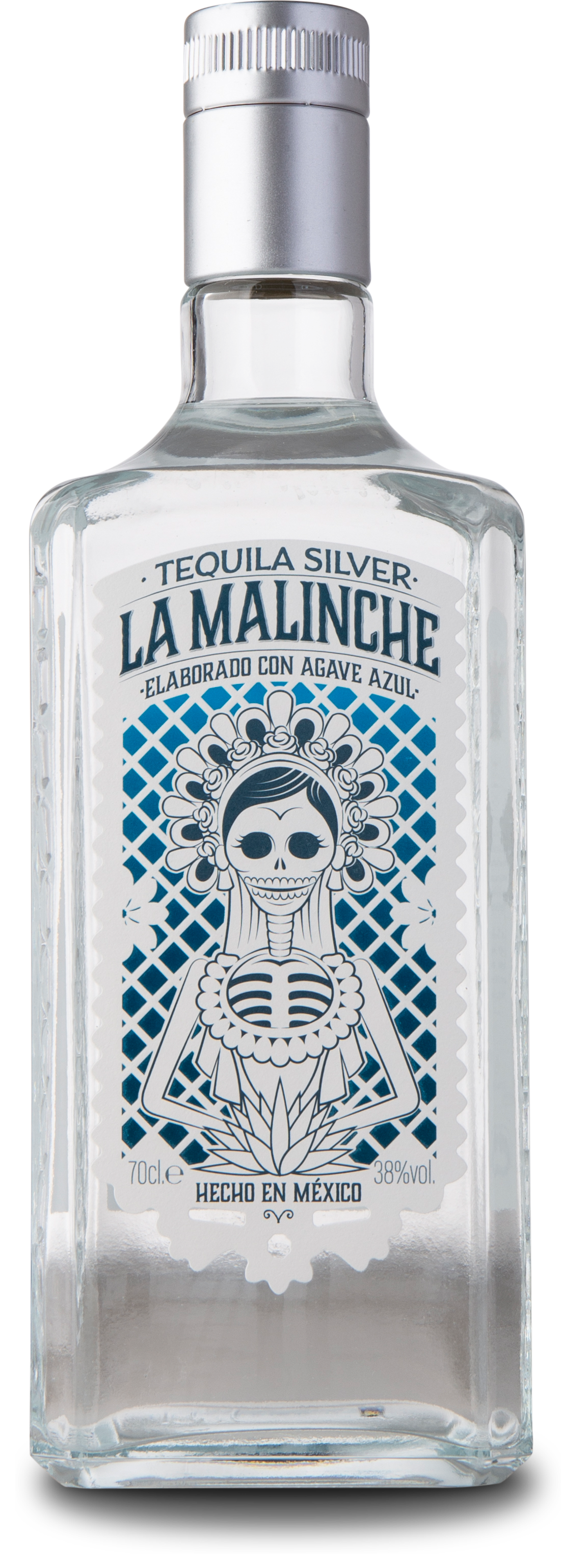 La Malinche Blanco Tequila 38%, 70 cl