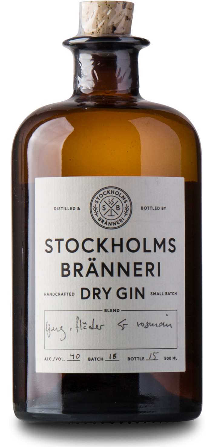 Stockholms Bränneri Økologisk Gin 40%, 50 cl
