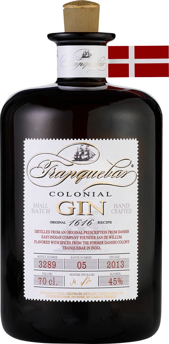 Tranquebar Colonial Dry Gin 45% - 70 c.